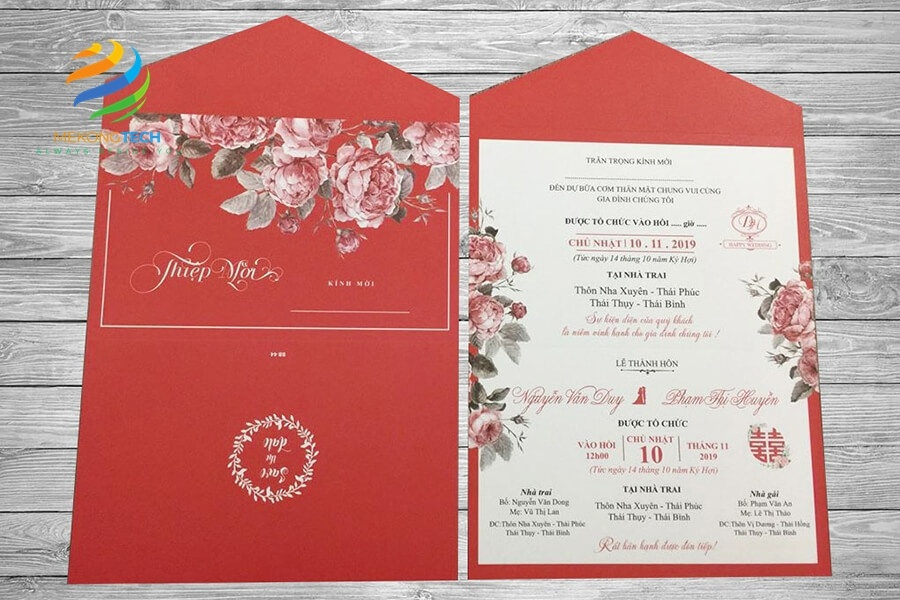 In Thiệp Cưới Nhanh, Rẻ, Đẹp: Giao hàng hỏa tốc trong ngày